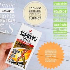 Viên Uống Bổ Xương Khớp Nhật Bản Zeria ZS 1560mg - Hỗ Trợ Khớp - 270 Viên - Sản Phẩm Chất Lượng Cao Nội Địa Nhật
