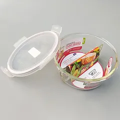 Hộp Thủy Tinh Chịu Nhiệt 2 Ngăn LocknLock LLG861D 900ml - Đựng Thực Phẩm An Toàn, Chịu Nhiệt Lên Đến 400°C, Dễ Dàng Sử Dụng Trong Lò Vi Sóng