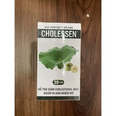 Viên Uống Cholessen 30 Viên - Hỗ Trợ Giảm Cholesterol, Tăng Cường Chức Năng Gan Tự Nhiên, Bổ Sung Dinh Dưỡng Cho Sức Khỏe Tim Mạch