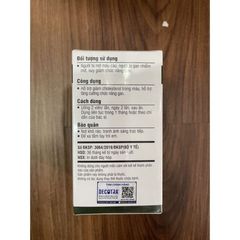 Viên Uống Cholessen 30 Viên - Hỗ Trợ Giảm Cholesterol, Tăng Cường Chức Năng Gan Tự Nhiên, Bổ Sung Dinh Dưỡng Cho Sức Khỏe Tim Mạch