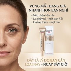 Kem Dưỡng Mắt Eucerin Hyaluron-Filler + Elasticity SPF20 15ml - Giảm Nếp Nhăn, Cải Thiện Đàn Hồi Da Mặt