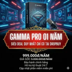 Nâng Cấp Gamma Pro 12 Tháng - Gói Phần Mềm Thiết Kế Trình Bày AI Không Giới Hạn Tín Dụng và Chức Năng Cao Cấp