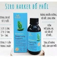 Siro Bổ Phế Deep Lung Support Harker 150ml - Tăng Cường Hệ Hô Hấp Cho Trẻ Em, Hỗ Trợ Giảm Ho, Lon Đờm, Chất Tự Nhiên