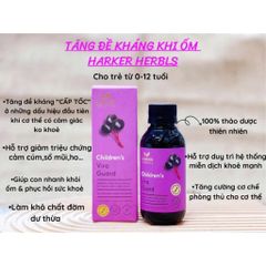 Siro Tăng Đề Kháng Harker Herbals Cho Trẻ 100ml - Giúp Cải Thiện Miễn Dịch, Tăng Cường Sức Khỏe Cho Bé Từ 1 Tuổi Trở Lên