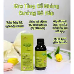 Siro Harker Herbals Tai Mũi Họng Xanh Lá 150ml - Vitamin Bổ Sung Tăng Cường Miễn Dịch Cho Trẻ Sơ Sinh và Nhỏ Tuổi