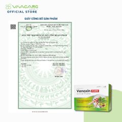Viên Hỗ Trợ Giảm Suy Giãn Tĩnh Mạch Venaxin FORTE - Sản Phẩm Bảo Vệ Sức Khỏe Hỗ Trợ Lưu Thông Máu, Nhập Khẩu Nguyên Hộp