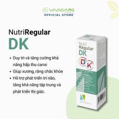 Siro Nutriregular DK Drops - Bổ Sung Vitamin D3 & K1 Từ Ý, Hỗ Trợ Xương Chắc Khỏe Cho Trẻ Và Người Lớn, Dạng Giọt Tiện Lợi