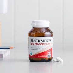Viên Uống Bổ Sung Magie Blackmores Bio Magnesium 100 Viên - Hỗ Trợ Giảm Cơ Bắp Căng, Ngủ Sâu, Nhập Khẩu Úc