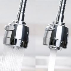 Đầu Vòi Xoay 360 Độ Inox Có 2 Chế Độ Phun Nước Tiết Kiệm – Dụng Cụ Vệ Sinh Bồn Rửa Bát Sang Trọng, Tiện Lợi