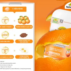 Viên Nhai Bổ Sung Vitamin C + Kẽm + D3 Nature’s Way cho Bé - Hỗ Trợ Miễn Dịch, Vị Cam Ngon, Nhập Khẩu Úc, Dành Cho Trẻ Từ 2 Tuổi