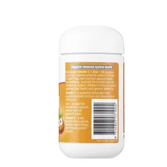 Viên Nhai Bổ Sung Vitamin C + Kẽm + D3 Nature’s Way cho Bé - Hỗ Trợ Miễn Dịch, Vị Cam Ngon, Nhập Khẩu Úc, Dành Cho Trẻ Từ 2 Tuổi