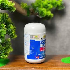 Viên uống DHA cho trẻ em Nature's Way Kids Smart Bursts 60 viên - Hỗ trợ phát triển não bộ, tăng cường khả năng học tập và sức khỏe mắt
