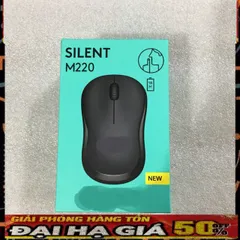 Chuột Không Dây M220 Silent - Chuột Văn Phòng Không Gây Tiếng Ồn, Kết Nối 2.4GHz, Độ Nhạy Cao, Tương Thích PC, Laptop, Smart Tivi