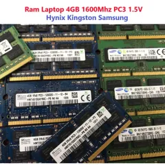 Ram Laptop 4GB DDR3 Hynix/Samsung/Kington 1600MHz PC3-12800 1.5V - Bảo Hành 36 Tháng, Dùng Cho Laptop & Macbook