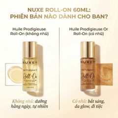 Dầu Dưỡng Đa Năng Dạng Lăn Nuxe Huile Prodigieuse 60ml - Chăm Sóc Da Mặt, Cơ Thể & Tóc, Pháp, Hương Thơm Tinh Tế