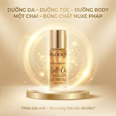Dầu Dưỡng Đa Năng Dạng Lăn Nuxe Huile Prodigieuse 60ml - Chăm Sóc Da Mặt, Cơ Thể & Tóc, Pháp, Hương Thơm Tinh Tế