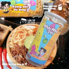 Mực xé sợi mix 3 vị hấp dừa - bơ tỏi - sốt chanh Yumi 300g đồ ăn vặt hải sản khô mực thơm ngon 507013