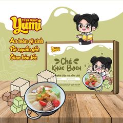 Nguyên liệu nấu chè Khúc Bạch Yumi, set chè Khúc Bạch bổ dưỡng kèm hướng dẫn nấu từng bước 507018