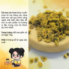 Trà hoa cúc Yumi hộp 75g, Trà cúc vàng tự nhiên 507024