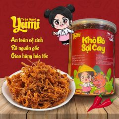 Khô bò sợi cay Yumi đồ ăn vặt thịt bò khô xé cay thơm ngon an toàn vệ sinh 507026