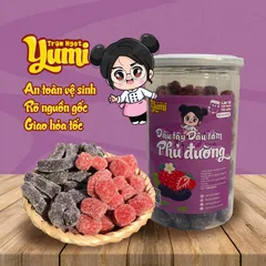 Dâu tây dâu tằm sấy phủ đường Yumi, kẹo dâu mix chua ngọt, đồ ăn vặt thơm ngon 507035