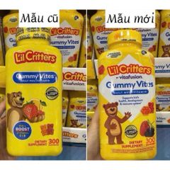 Kẹo Dẻo Gấu L'il Critters Gummy Vites 300 Viên - Bổ Sung Vitamin Tổng Hợp Cho Trẻ Em - Hương Vị Trái Cây Tự Nhiên, Tăng Cường Đề Kháng
