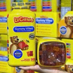 Kẹo Dẻo Gấu L'il Critters Gummy Vites 300 Viên - Bổ Sung Vitamin Tổng Hợp Cho Trẻ Em - Hương Vị Trái Cây Tự Nhiên, Tăng Cường Đề Kháng