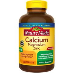 [Date 2027]Viên uống Calcium Magnesium Zinc D3 Nature Made - Canxi tổng hợp Nature Made 300v USA