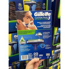 [Hàng Mỹ] Dao cạo râu 3 lưỡi Gillette Custom Plus 3 507121