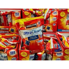 Viên giặt xả quần áo Ultra Clean Kirkland Mỹ - 152 viên tiết kiệm, giặt sạch như mới, không để lại vệt trắng, hương thơm dễ chịu