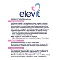  Vitamin Bầu Úc Tổng Hợp ELEVIT 100 Viên - Vitamin Thực phẩm bổ sung cho mẹ