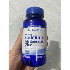 Viên Uống Puritan's Pride Calcium Magnesium+ Vitamin _ Hỗ Trợ Chắc Khỏe Xương Khớp