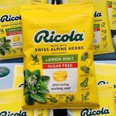 [Date 2027] Kẹo Ngậm Thảo Mộc Không Đường Ricola Lemon Mint