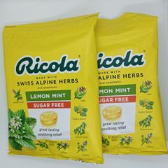[Date 2027] Kẹo Ngậm Thảo Mộc Không Đường Ricola Lemon Mint
