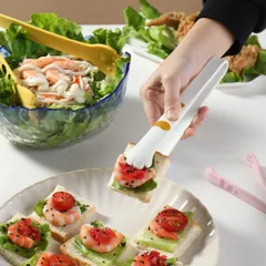 Kẹp Gắp Chân Mèo Silicon Chống Phỏng - Đồ Gắp Thức Ăn Mini Đủ Size Cho Tiệc Trà, Bánh Dessert, Ăn Dặm