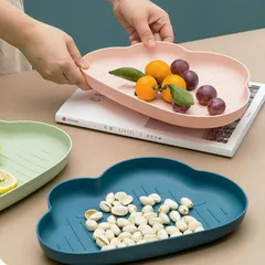 Khay Mây Ăn Dặm Hình Đám Mây Siêu Yêu Cho Bé - Khay Nhựa Đọc Bữa Ăn Đẹp Mắt, Chống Trầy, Bền Bỉ