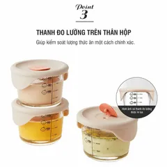 LOCK&LOCK]HỘP ĐỰNG THỨC ĂN CHO BÉ CÓ VẠCH CHIA 230ML