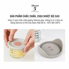 LOCK&LOCK]HỘP ĐỰNG THỨC ĂN CHO BÉ CÓ VẠCH CHIA 230ML