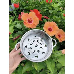 Xửng Hấp Inox SUS304 Cao Cấp Có Tay Cầm - Vỉ Hấp Thực Phẩm Size 16/18 - Dụng Cụ Nhà Bếp Thông Minh Cho Mẹ Bỉm