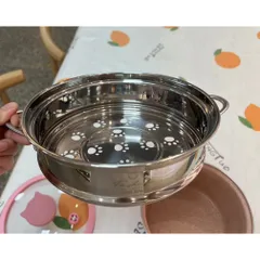 Xửng Hấp Inox SUS304 Cao Cấp Có Tay Cầm - Vỉ Hấp Thực Phẩm Size 16/18 - Dụng Cụ Nhà Bếp Thông Minh Cho Mẹ Bỉm