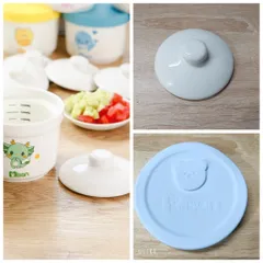 Nắp Sứ và Nắp Silicon Dùng Cho Hũ Sứ Misan 250ml - Đồ Gia Dụng An Toàn, Chống Nhiệt, Bảo Quản Thức Ăn Tối Ưu