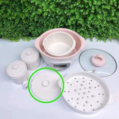 Nắp Sứ Thay Thế Bear 1.6L - Phụ Kiện Đậy Nồi Bear 1L6 Chuyên Dụng An Toàn cho Bé Yêu