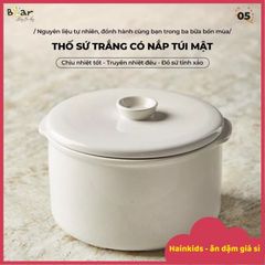 Nắp Sứ Thay Thế Bear 1.6L - Phụ Kiện Đậy Nồi Bear 1L6 Chuyên Dụng An Toàn cho Bé Yêu