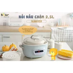 Nắp Nhựa Nồi Bear 2L5, Phụ Kiện Nồi Nấu Cháo SUBE003 Bear 2.5L-Nắp Nhựa 2,5L_Model Nồi DDZ-C25E1/C25H2/C25R6