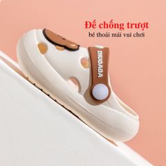 Dép Sục Cross ZHUBABA Chất Liệu Nhựa EVA Siêu Nhẹ Cao Cấp Hình Gấu Hi Bear Dễ Thương Cho Bé Trai Bé Gái