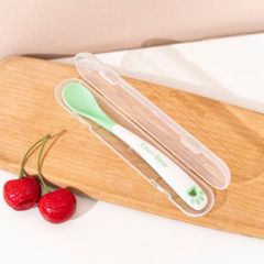 Thìa Báo Nóng Cocobear Cho Bé - Thìa Ăn Dặm Silicon Có Hộp, An Toàn Cho Trẻ Nhỏ, Tiện Lợi Cho Mẹ, Hỗ Trợ Tập Ăn Dặm