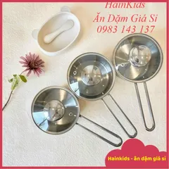 Quánh/Nồi Bột FiveStar Inox An Toàn 3 Đáy, Kèm Nắp Thủy Tinh - Dùng Quấy Cháo, Bột Cho Bé Giai Đoạn Ăn Dặm
