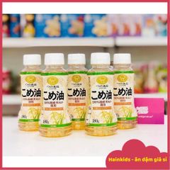 [Date 9/2025]Dầu Gạo Hữu Cơ Tsuno Nhật Bản - Chuyên Chiên Xào Cho Bé Ăn Dặm, 180gr
