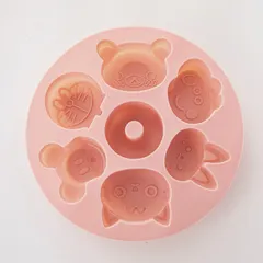 Khuôn Silicon Tròn Làm Bánh Flan và Thạch Pudding Có Nắp Đậy Hình Con Vật Dễ Thương - An Toàn Cho Bé, Chịu Nhiệt 230°C