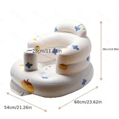 Ghế Hơi Tập Ngồi Cho Bé - Phong Cách Cute Hàn Quốc, Quà Tặng Đầy Tháng Dễ Thương Có Nhạc Và Không Nhạc, Đồ Chơi Tương Tác Cho Trẻ Sơ Sinh